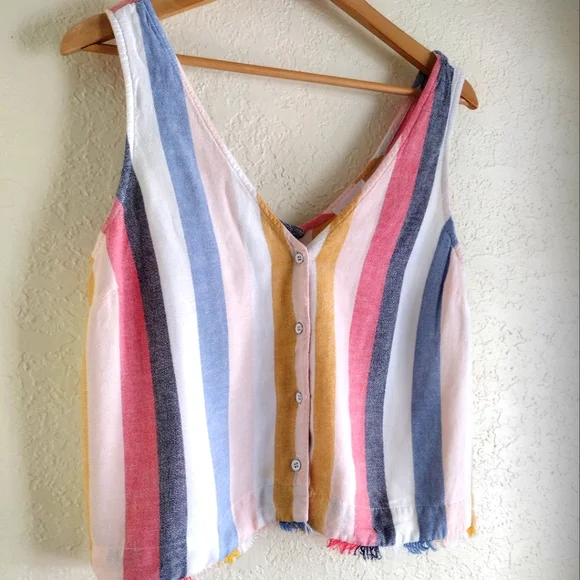Bella Dahl Sleeveless Striped Blouse - Picture 3 of 6